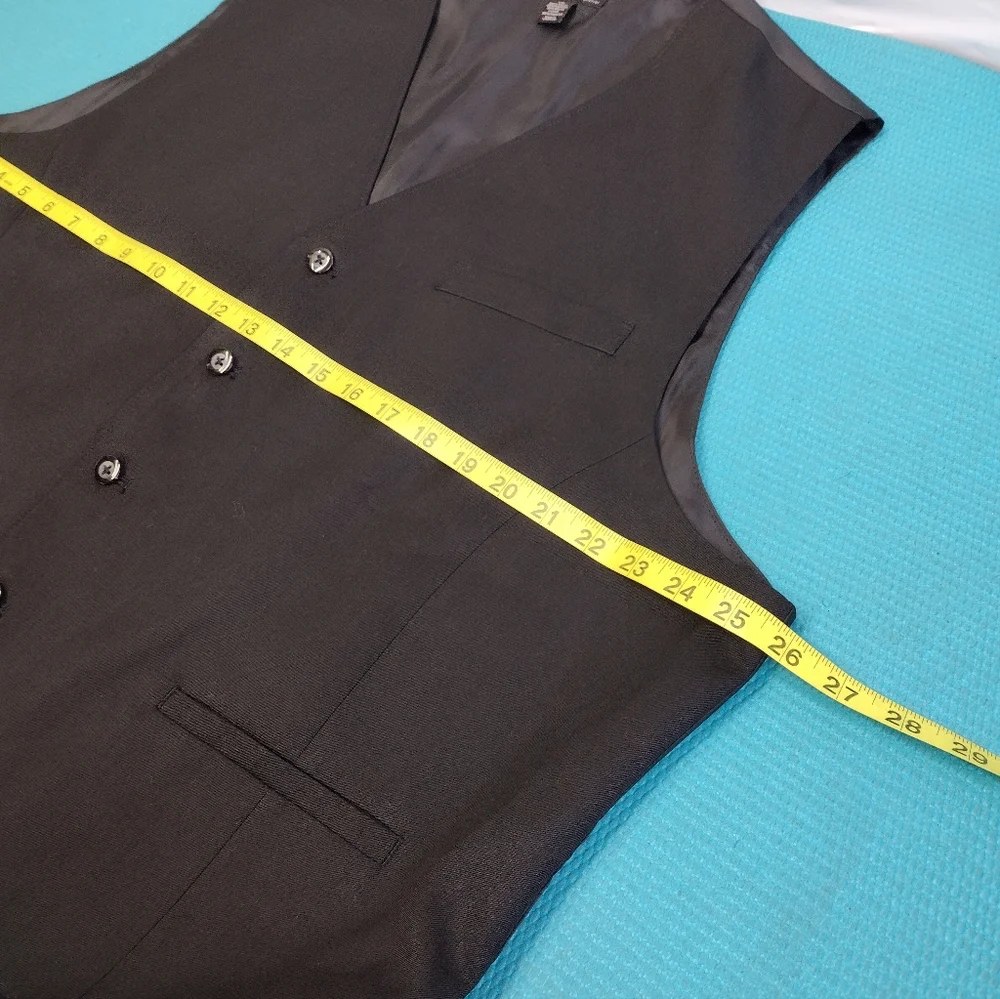 Men's JF J. Ferrar Tuxedo Suit Vest Black - Size XXL